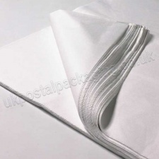 White Machine Glazed (MG) Acid Free Tissue Paper, 450 x 700mm, 14gsm - Pack of 480 sheets