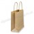 EzePack, Ribbed Manilla Kraft Carrier Bags 190 x 80 x 210mm