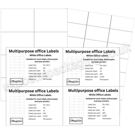 Office Paper & Labels - UK Postal Packaging