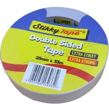 Double Sided Clear Tape, 25mm x 33m