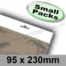 Olympus, Cello Bag, Size 95 x 230mm, with Euroslot Header - Small Packs