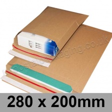 •EzePack, Rigid corrugated cardboard envelope, 280 x 200mm - Single Sample