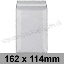 EzePack, Glassine Bag, 162 x 114mm, Peel & Seal - Box of 1,000