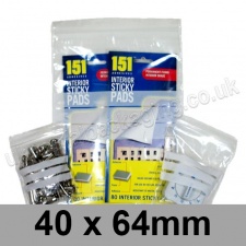 Write-on Grip Seal Bags, 40 x 64mm (approx 1.5 x 2.5 inch) - per 100 bags