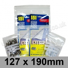 Write-on Grip Seal Bags, 127 x 190mm (approx 5 x 7.5 inch) - per 100 bags