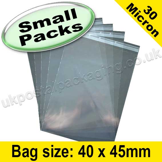 Olympus, Cello Bag, with re-seal flaps, Size 40 x 45mm - Pack of 200