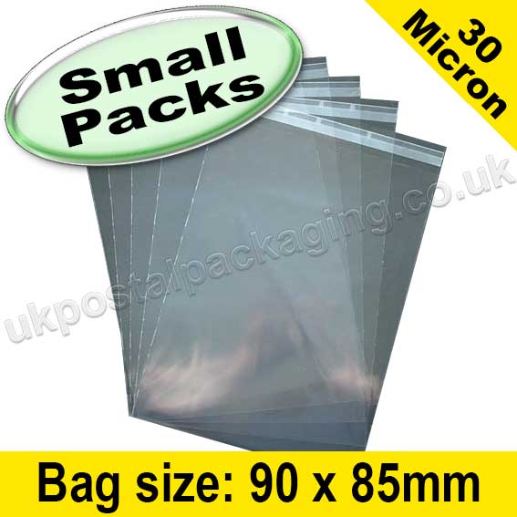 Olympus, Cello Bag, with re-seal flaps, Size 90 x 85mm - Pack of 200