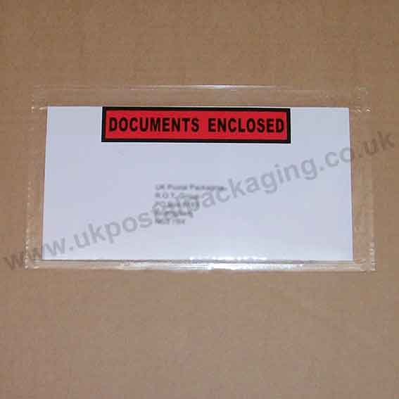 'Documents Enclosed' Envelopes Size DL (110 x 220mm) UK Postal