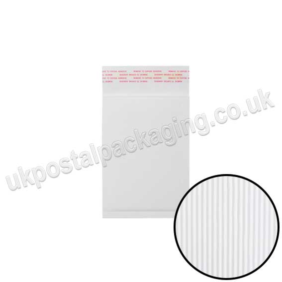 EzePack, White Corrugated Padded Bags, Internal Size 165 x 100mm (A/000)