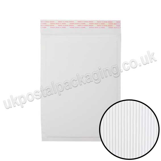 EzePack, White Corrugated Padded Bags, Internal Size 265 x 180mm (D/1)