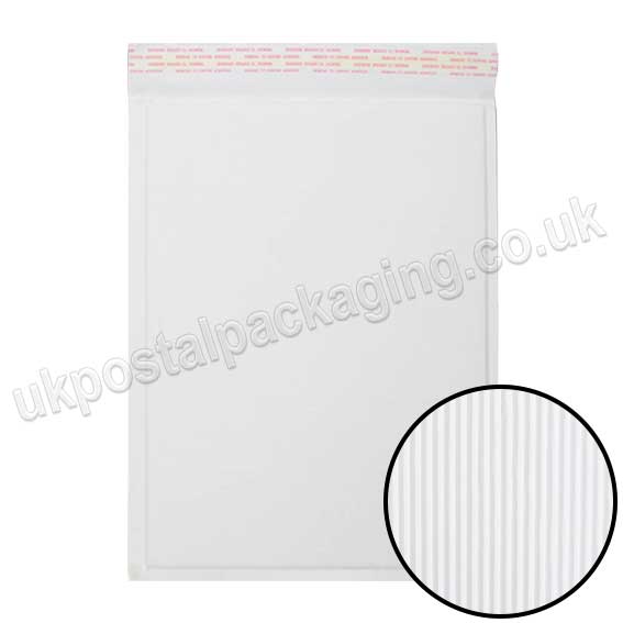 EzePack, White Corrugated Padded Bags, Internal Size 340 x 240mm (G/4)