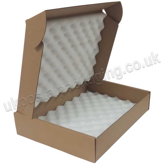 ExePack, 375 x 295 x 75mm Postal Box With Foam Insert UK Postal Packaging